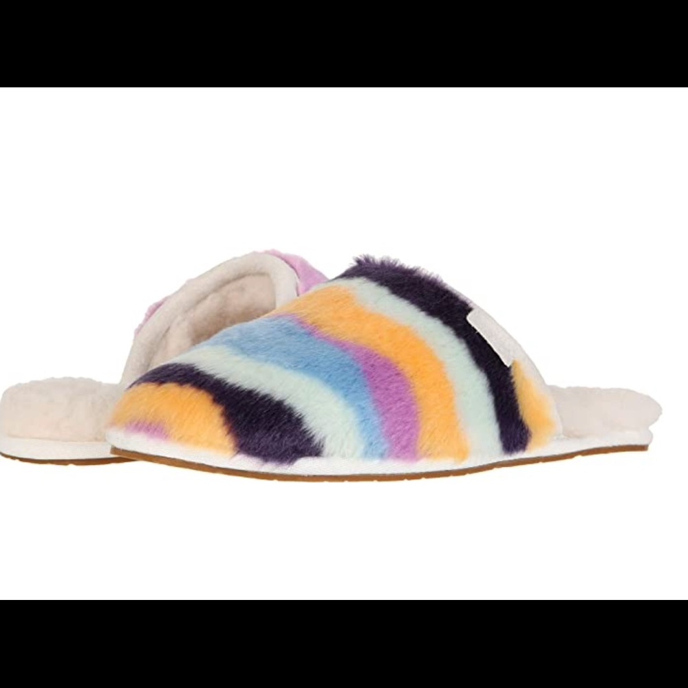 Brand new in box rainbow slippers